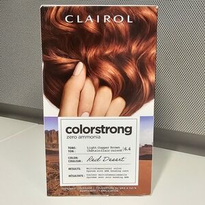 NEW Clairol Colorstrong Zero Ammonia Permanent Hair Color Light Copper Brown 6.4
